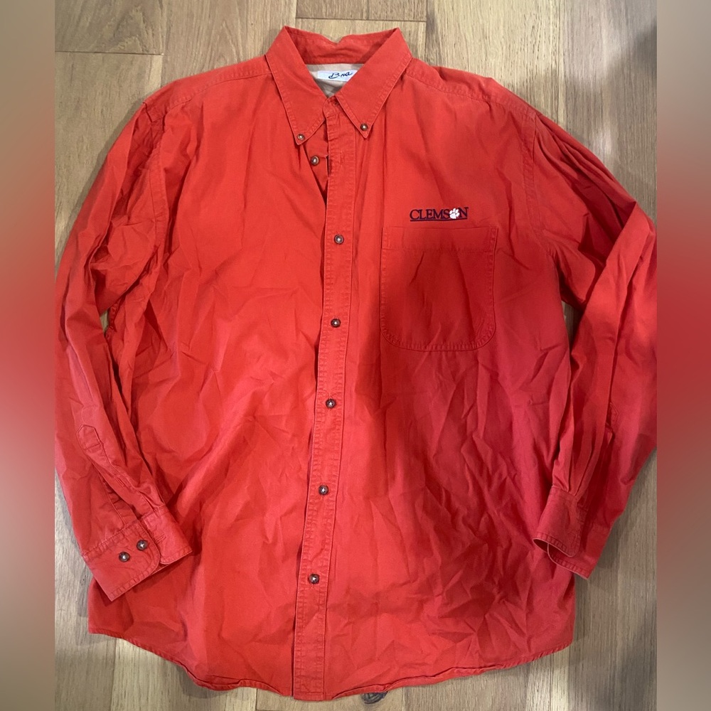 Men's Clemson Collegiate button down size XL EUC
